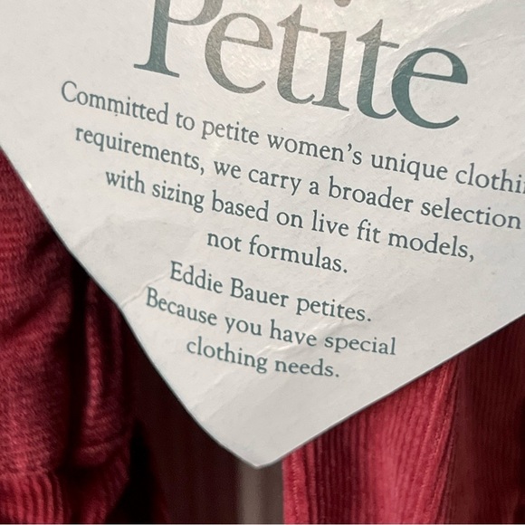 NWT Vintage EDDIE BAUER Petite Collared Button Down Corduroy Maxi Dress—SZ. MP - Picture 15 of 17